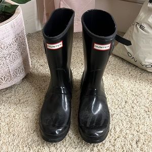 Black hunter rainboots